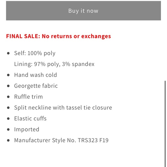 Tularosa “Claire” top mustard yellow, size medium - Picture 5 of 8